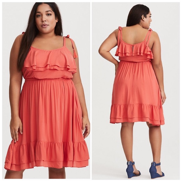 torrid Dresses & Skirts - Torrid Ruffle Challis Dress